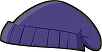 purple beanie